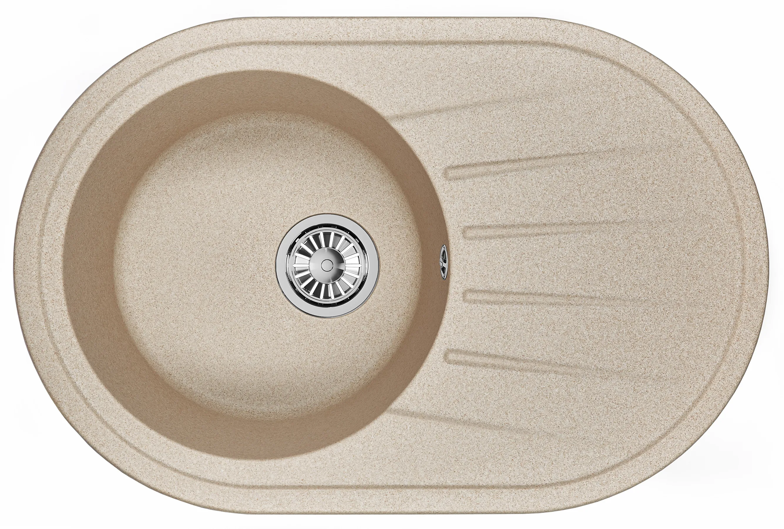 7601, БЕЖЕВЫЙ, кухонная мойка, СтандАРТ кварц