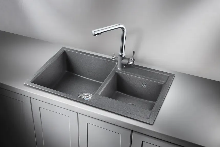 Мойка для кухни Granula 8201 графит, 82х50 см, прямоугольная