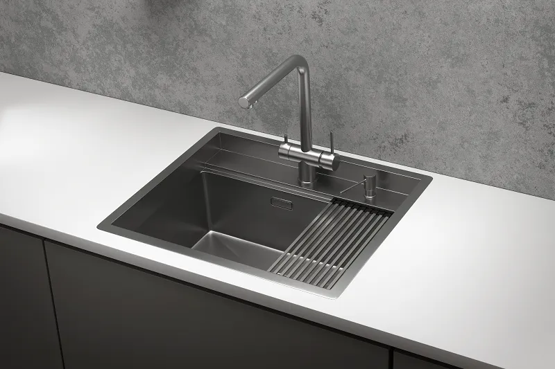 Мойка для кухни Granula Kitchen Space 6051 сталь сатин, 60х51 см, прямоугольная
