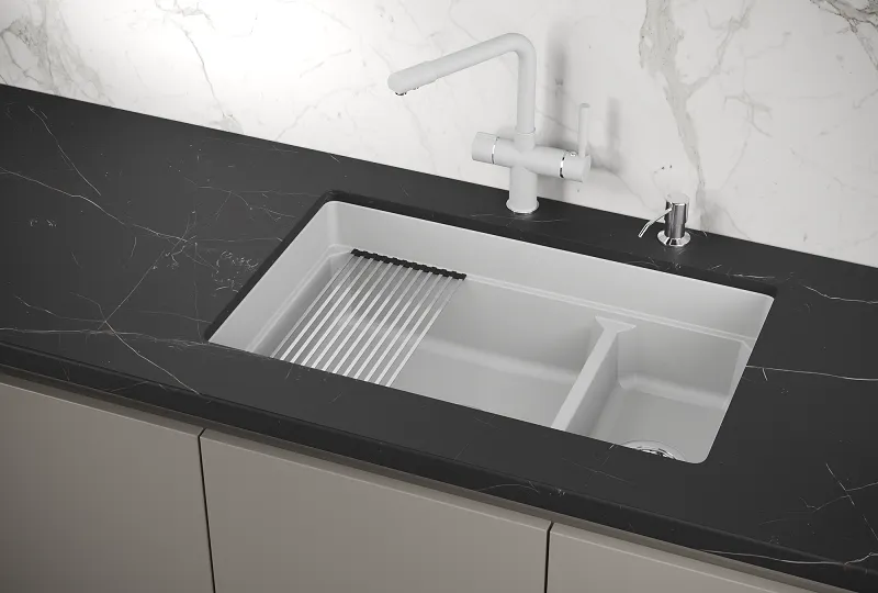 Мойка для кухни Granula Kitchen Space 7304U арктик, 73х45,5 см, прямоугольная