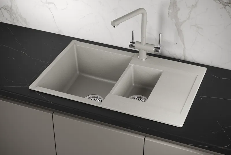 Мойка для кухни Granula Estetica 7808 базальт, 78х50 см, прямоугольная
