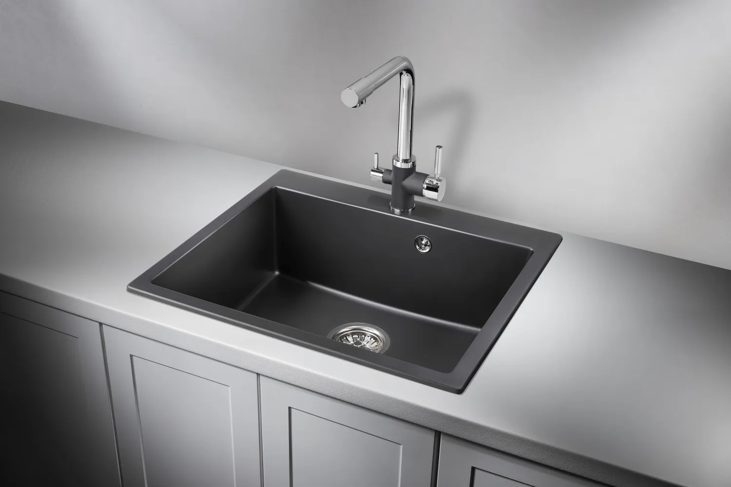 6001, ТУРМАЛИН, кухонная мойка, кварц