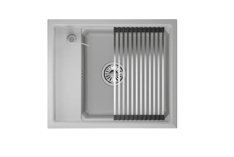 Мойка для кухни Granula Kitchen Space 6004 арктик, 60х51 см, прямоугольная