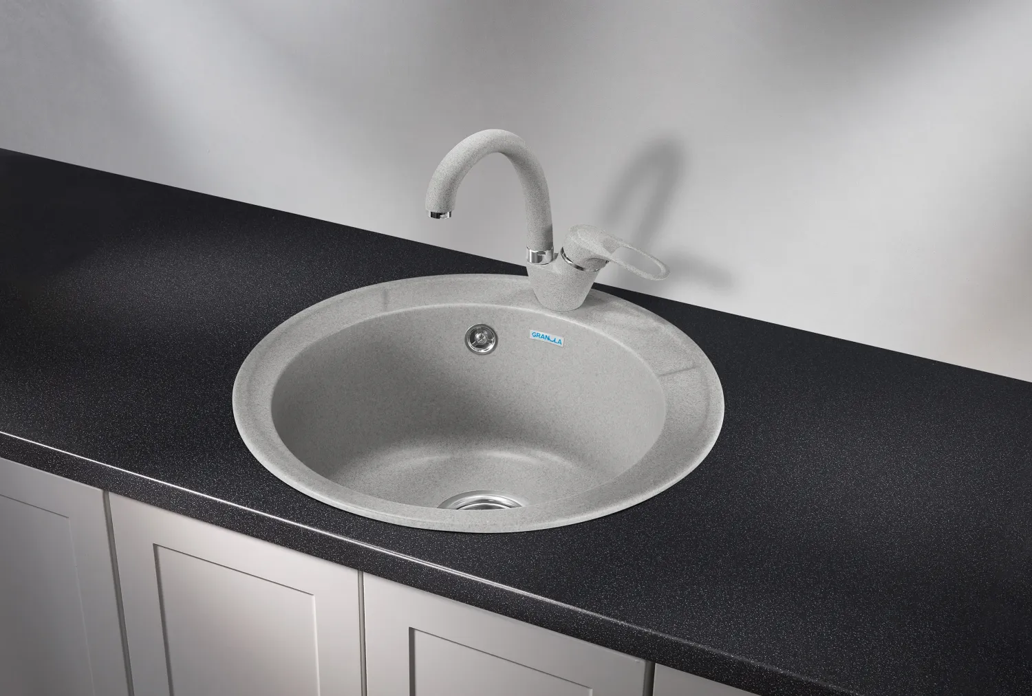 4802, БАЗАЛЬТ, кухонная мойка, СтандАРТ кварц