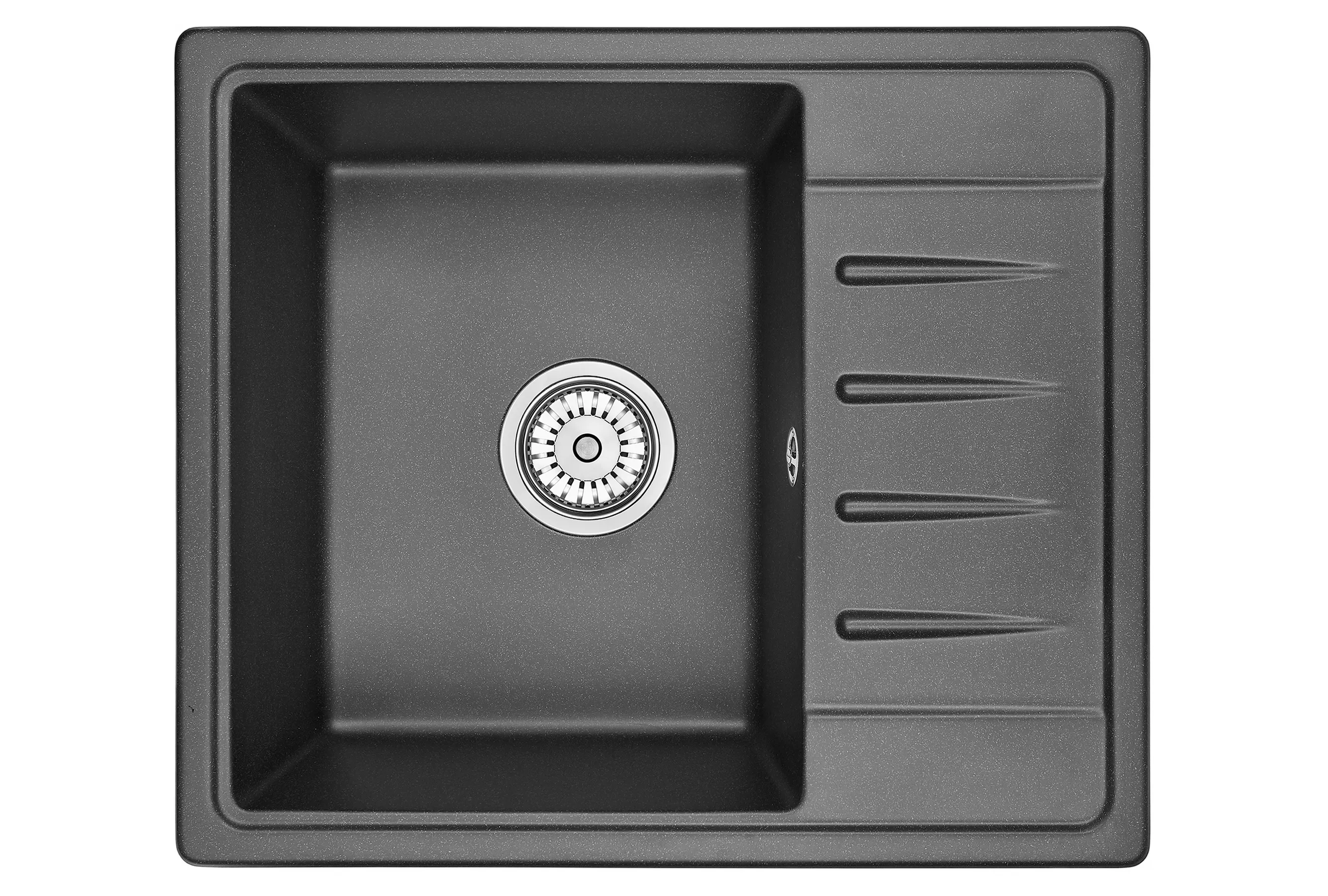 5803, ЧЁРНЫЙ, кухонная мойка, СтандАРТ кварц