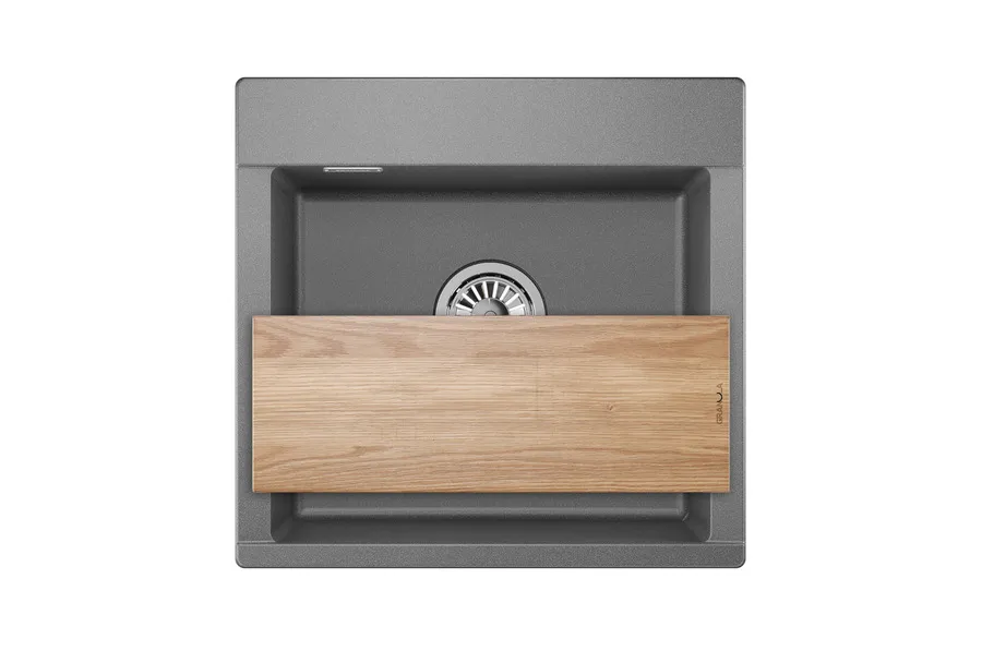 Мойка для кухни Granula Estetica 5201 графит, 52х50 см, прямоугольная