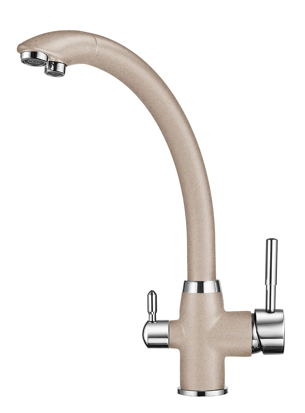 2167 АНТИК(БЕЖЕВЫЙ) СМЕСИТЕЛЬ КУХОННЫЙ