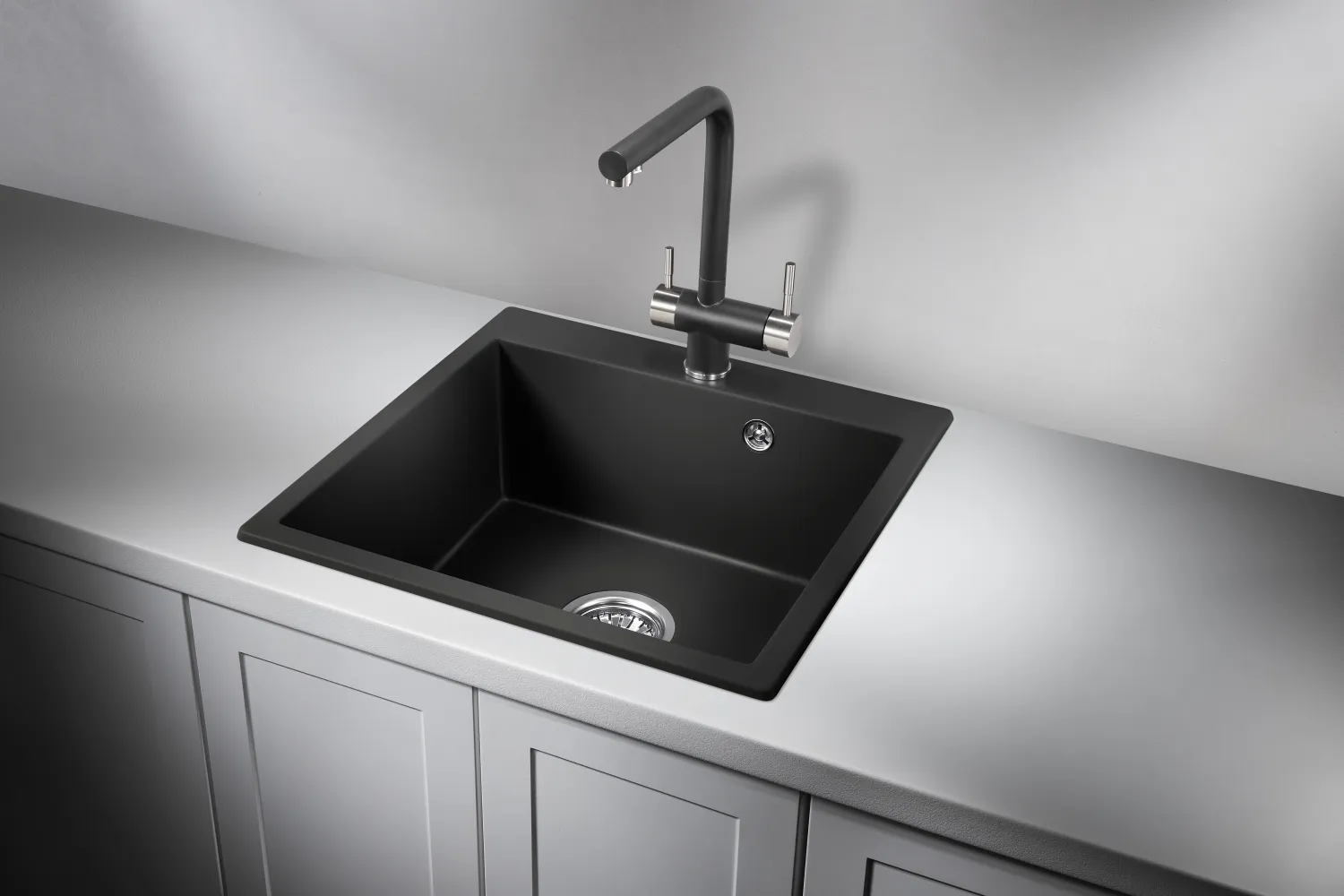 5102, ТУРМАЛИН, кухонная мойка, кварц