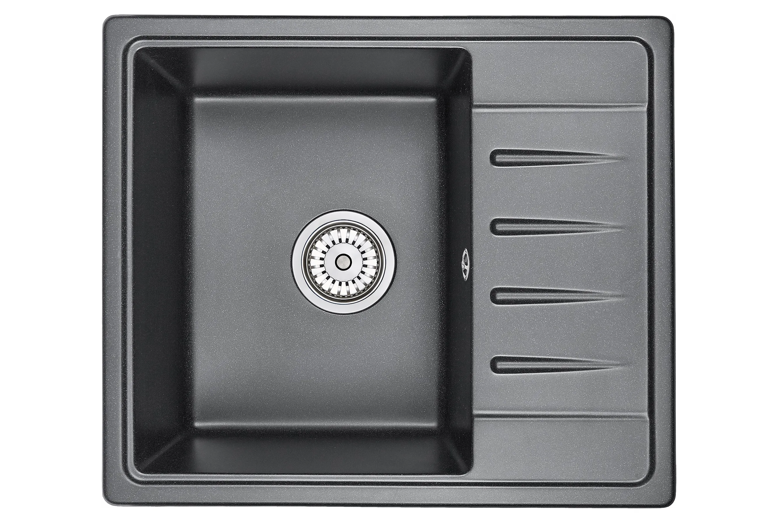Мойка для кухни Granula Standart 5803 графит, 58х50 см, прямоугольная