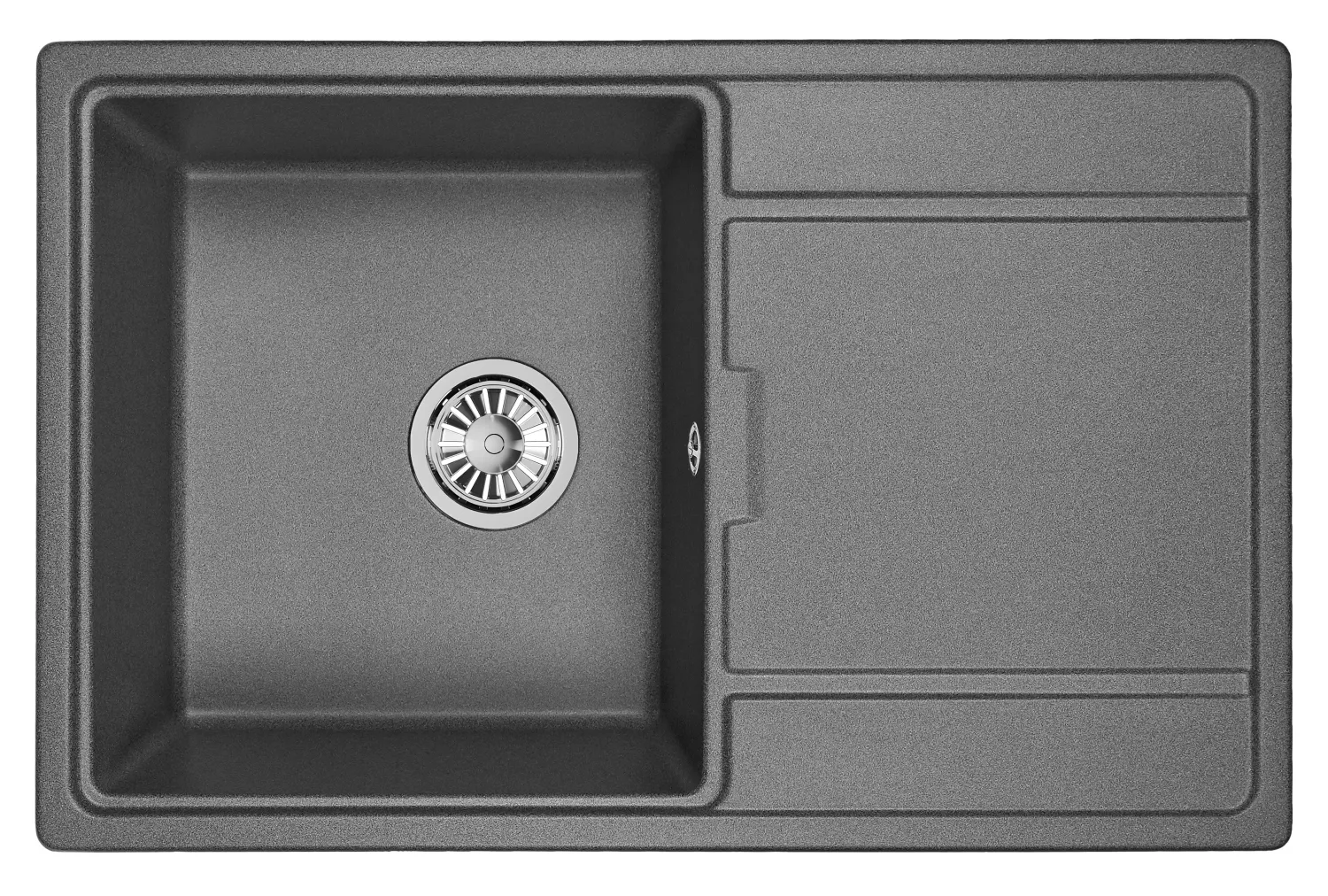 Мойка для кухни Granula 7804 графит, 78х50 см, прямоугольная