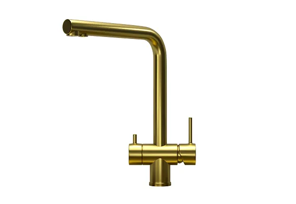 Смеситель для кухни Granula Kitchen Space 7011 золото сатин, подключение к фильтру