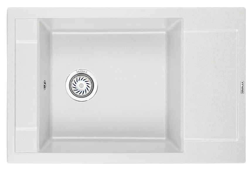 7806, АРКТИК (БЕЛЫЙ), кухонная мойка, кварц