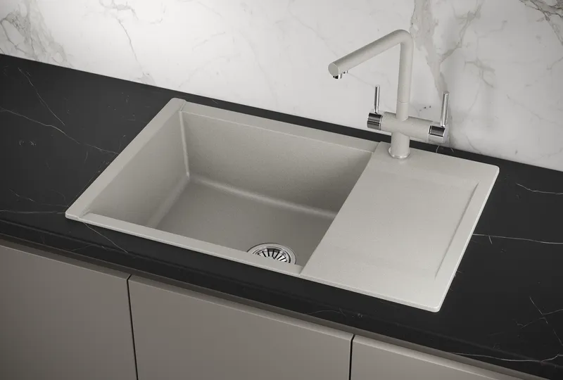 Мойка для кухни Granula Estetica 7807 базальт, 78х50 см, прямоугольная