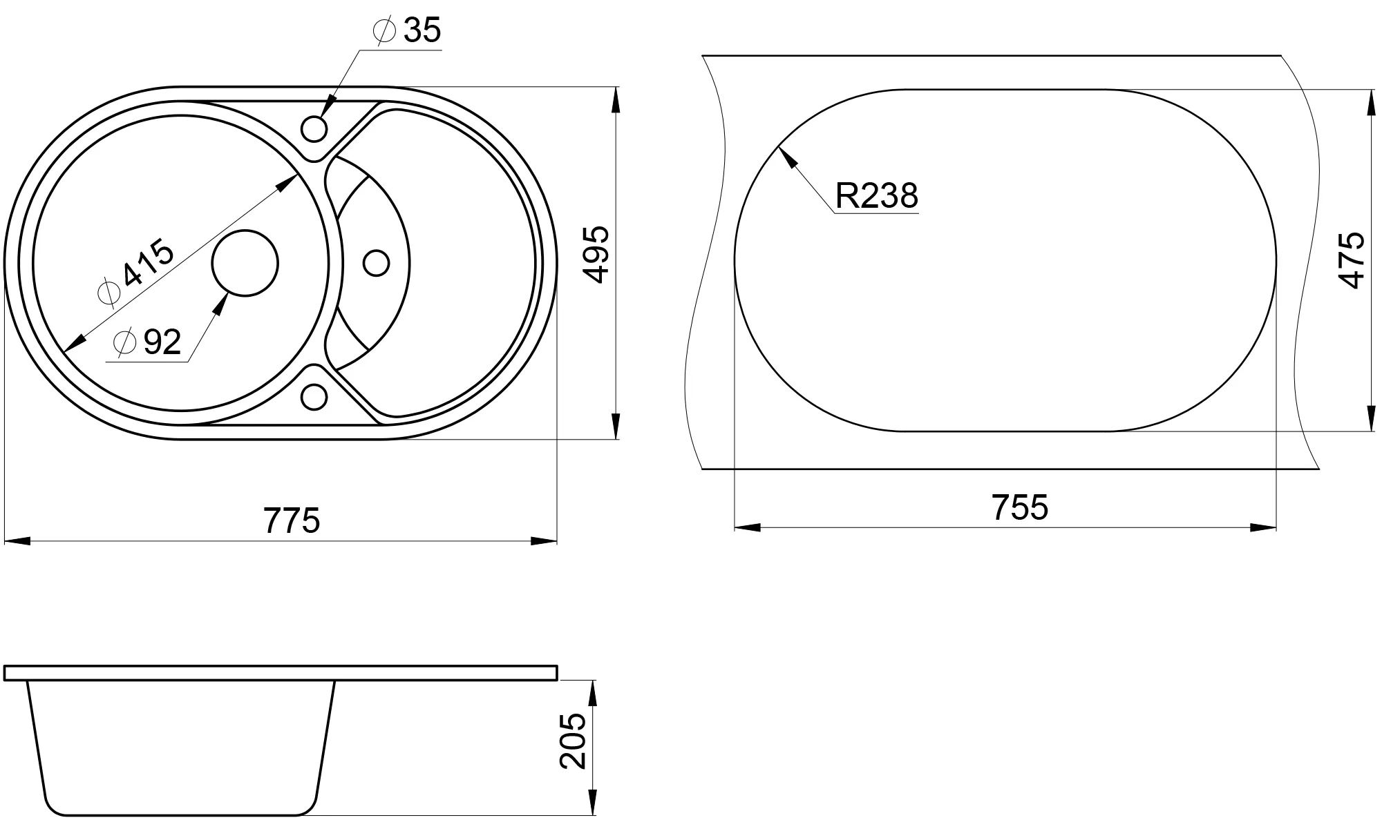7801,   кухонная мойка кварц