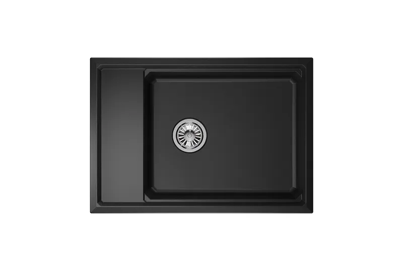 KS-7305, ЧЁРНЫЙ, кухонная мойка, кварц