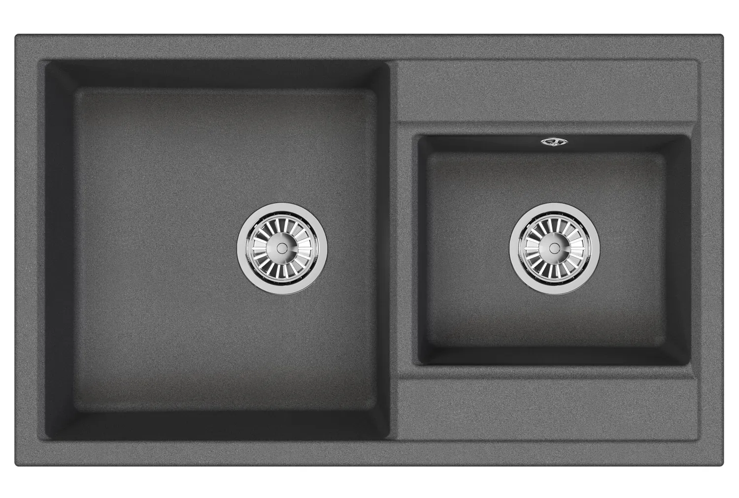 Мойка для кухни Granula 8201 графит, 82х50 см, прямоугольная