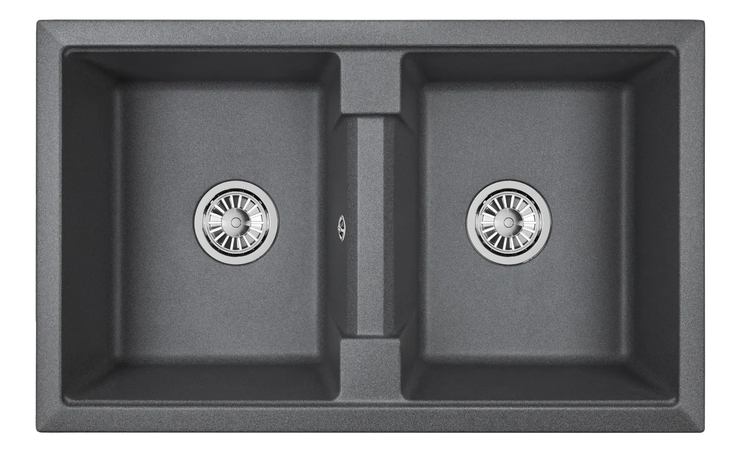 Мойка для кухни Granula 8101 графит, 81х50 см, прямоугольная