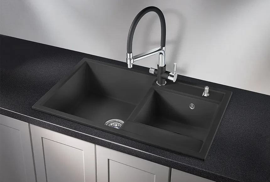 8201, ТУРМАЛИН, кухонная мойка, кварц