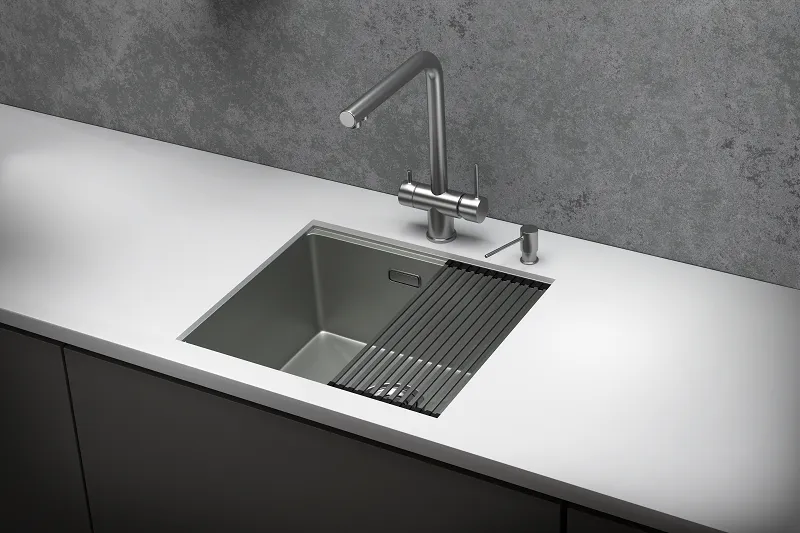 Мойка для кухни Granula Kitchen Space 5045U сталь матовая, 50х44,5 см, прямоугольная