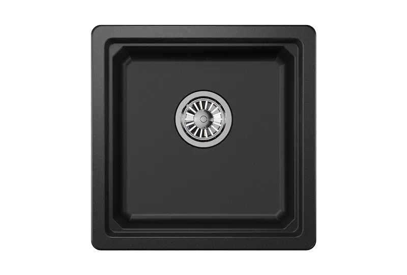 KS-4501U, ЧЁРНЫЙ, кухонная мойка, кварц