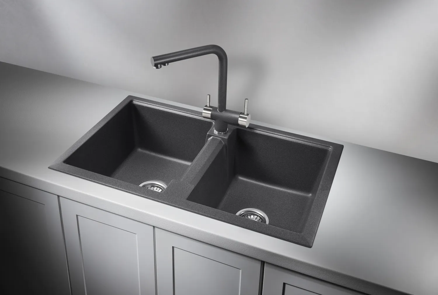 Мойка для кухни Granula 8101 графит, 81х50 см, прямоугольная