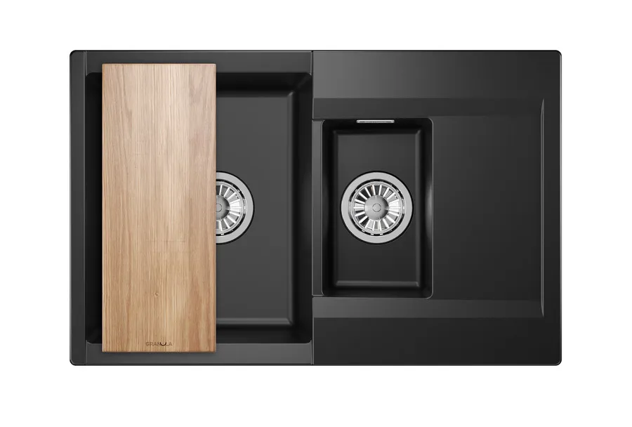 ES-7808, ТУРМАЛИН, кухонная мойка, кварц, ESTETICA