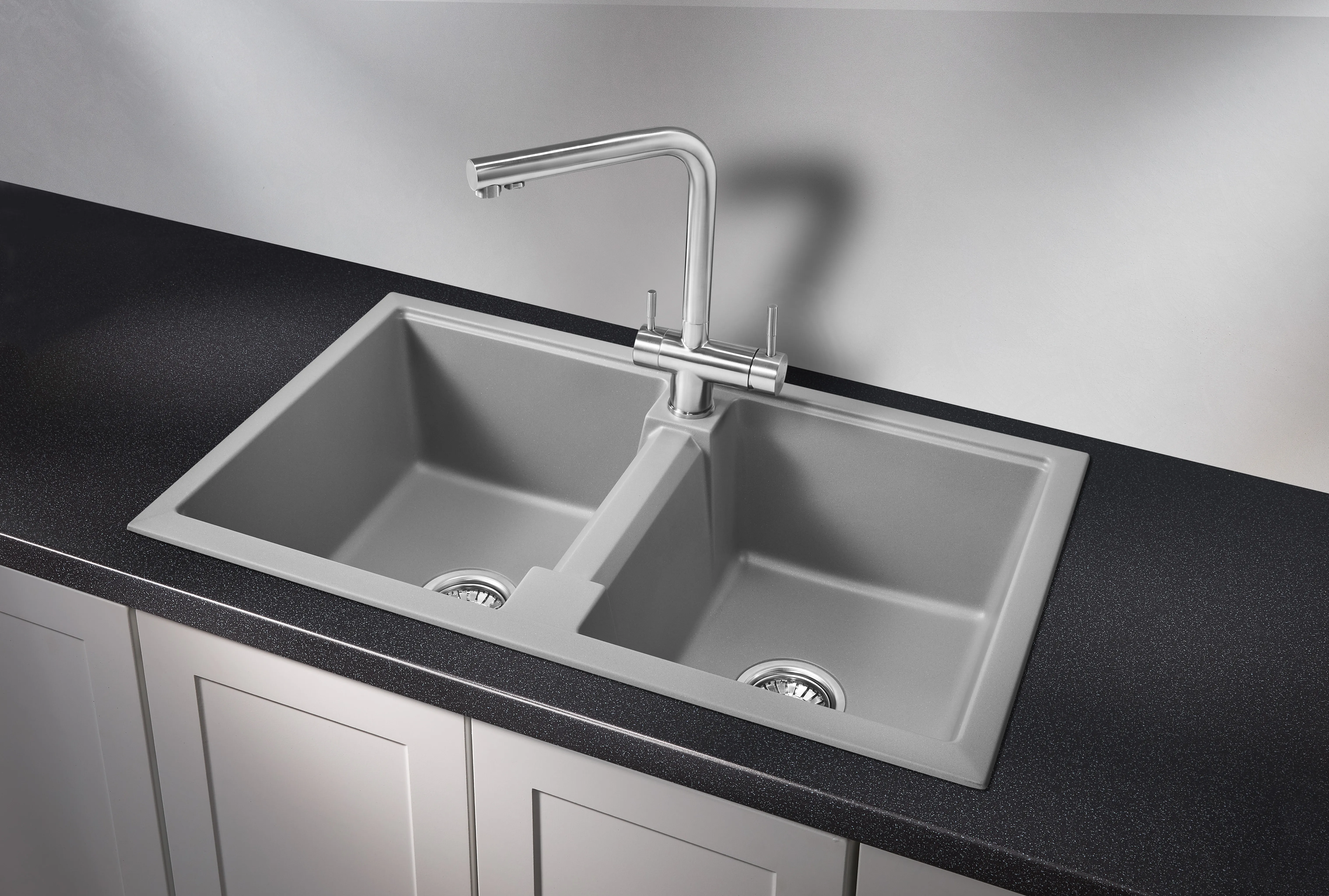 8101, АЛЮМИНИУМ, кухонная мойка, кварц