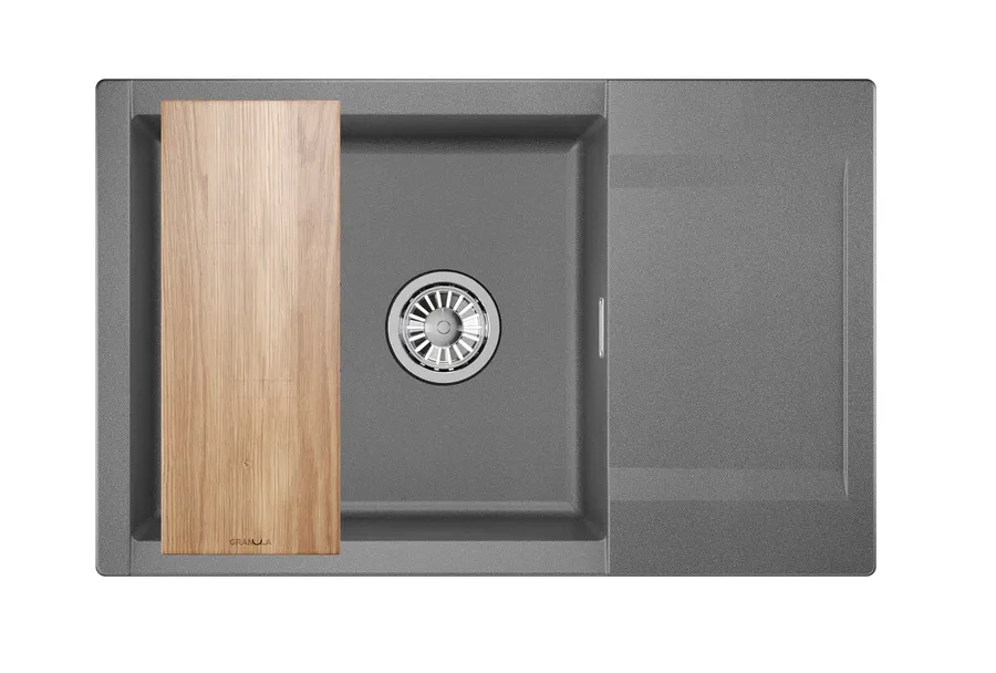 Мойка для кухни Granula Estetica 7807 графит, 78х50 см, прямоугольная