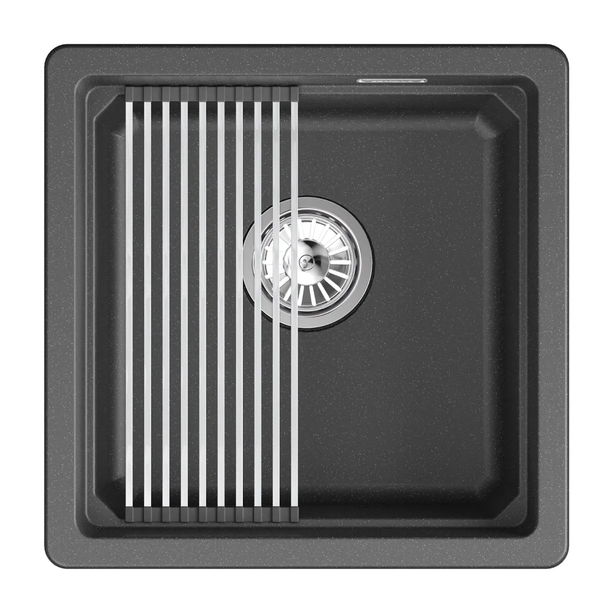 KS-4501iU, ЧЁРНЫЙ, кухонная мойка, кварц