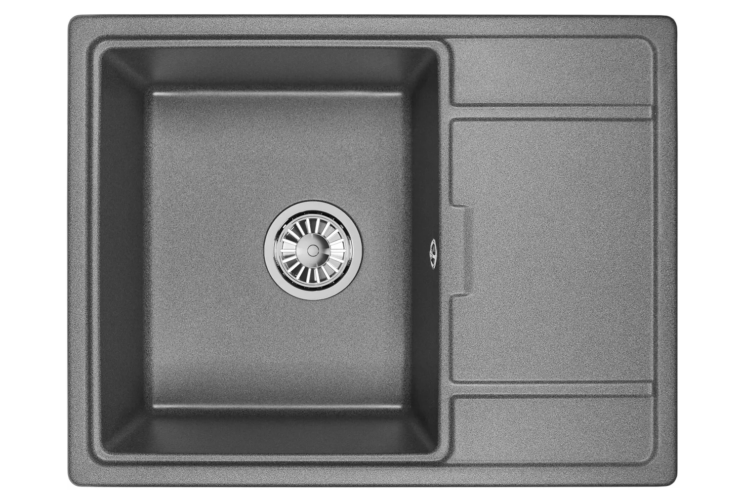 Мойка для кухни Granula 6503 графит, 65х50 см, прямоугольная