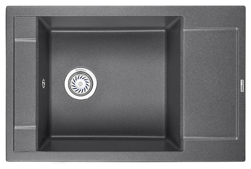 Мойка для кухни Granula 7806 графит, 78х50 см, прямоугольная