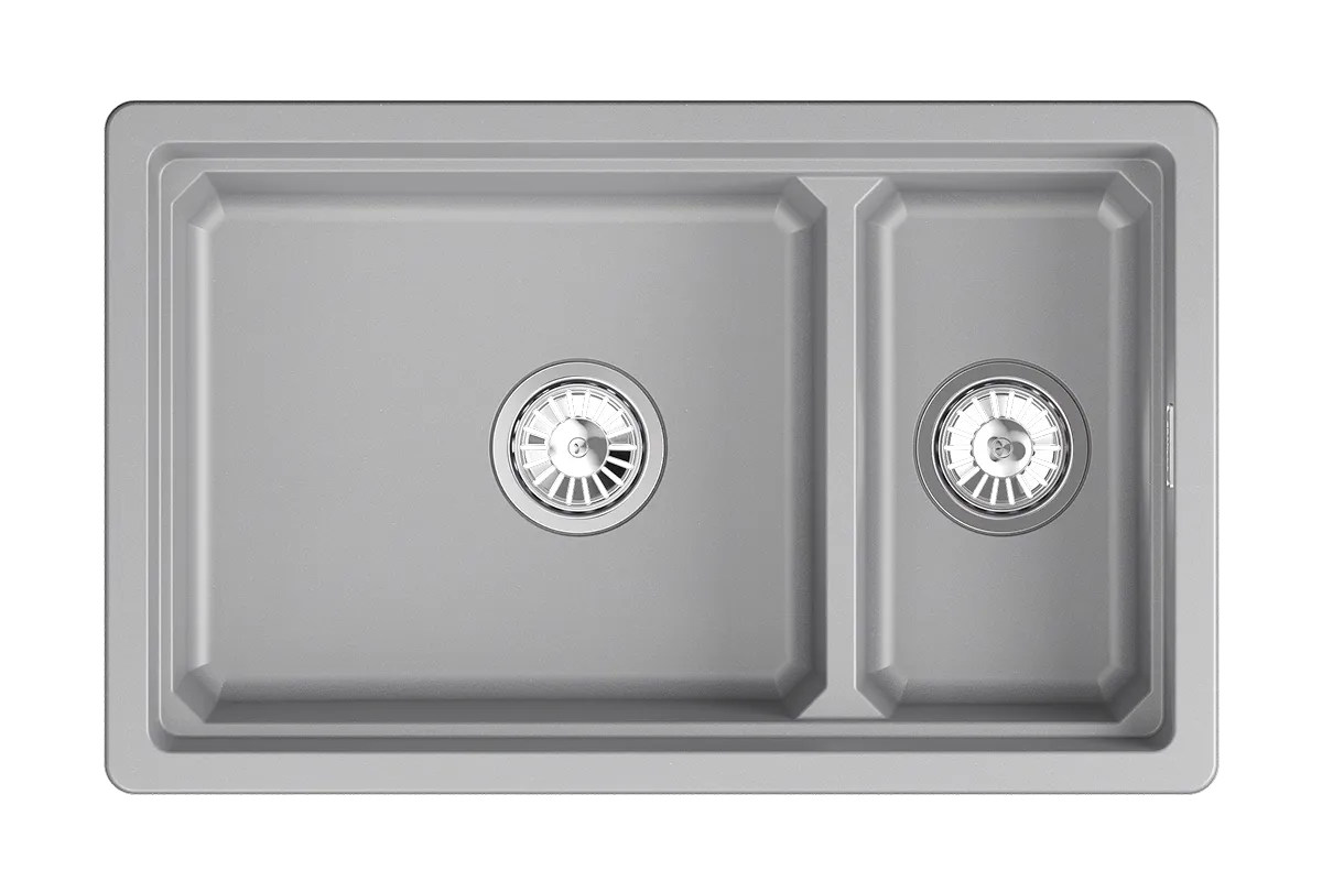 KS-7304iU, АЛЮМИНИУМ, кухонная мойка, кварц