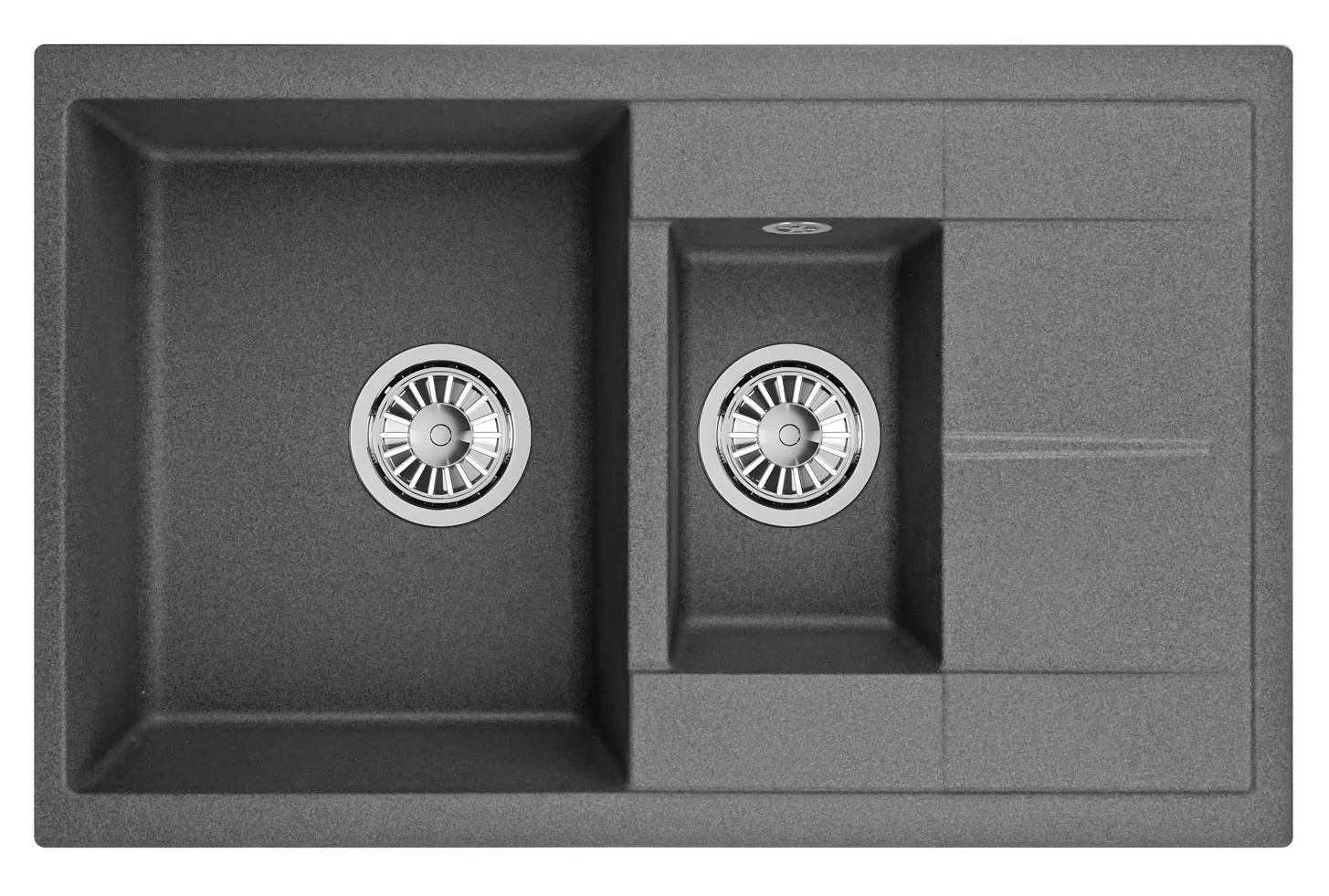 Мойка для кухни Granula 7802 графит, 78х50 см, прямоугольная