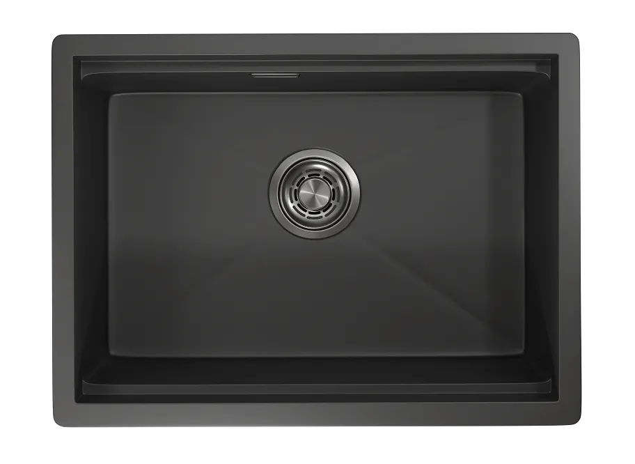 Мойка для кухни Granula Kitchen Space 6045U черный матовый, 60х44,5 см, прямоугольная