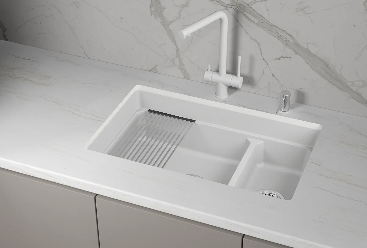 Мойка для кухни Granula Kitchen Space 7304iU арктик, 73х45 см, прямоугольная