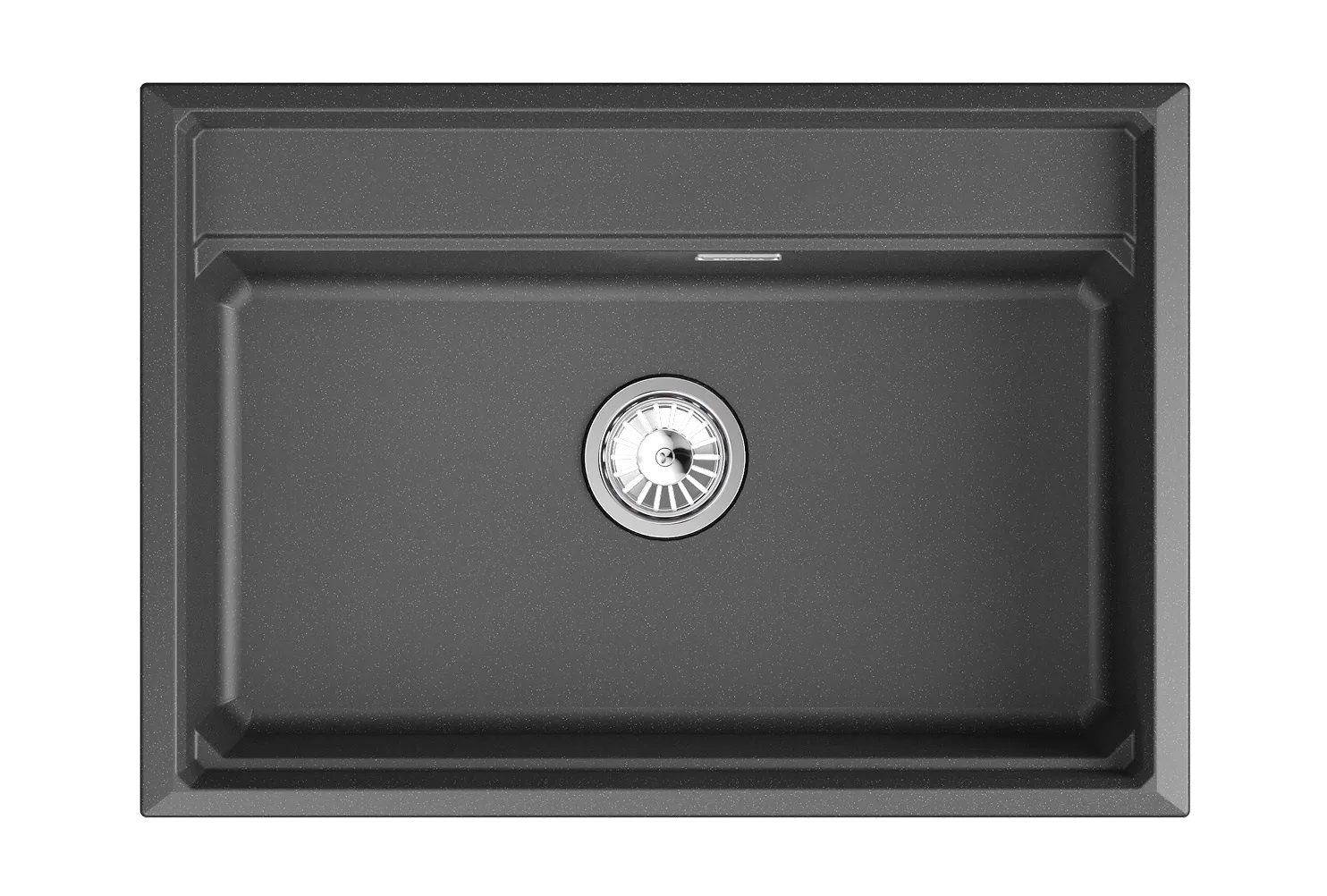 KS-7301i, ЧЁРНЫЙ  кухонная мойка, кварц