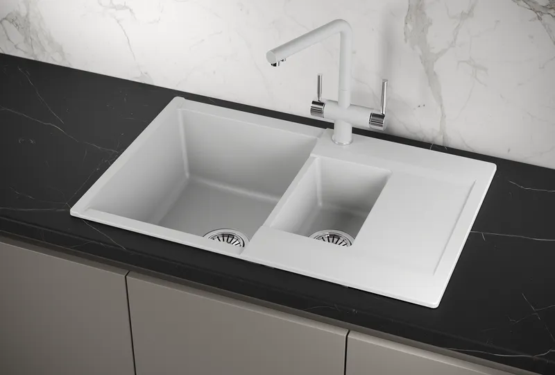 Мойка для кухни Granula Estetica 7808 арктик, 78х50 см, прямоугольная