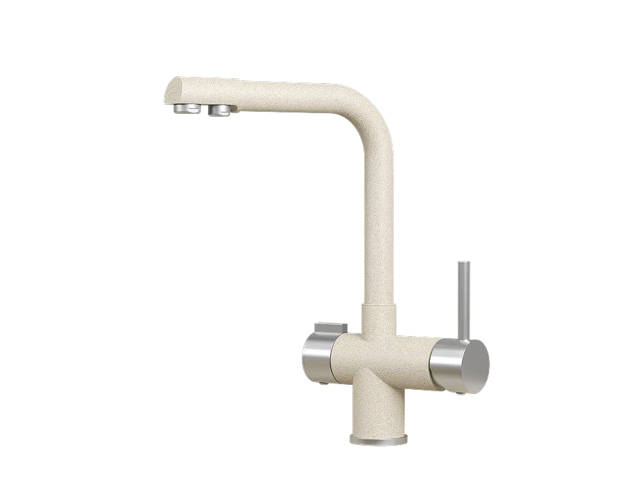 Смеситель для кухни Granula 5008 пирит, подключение к фильтру
