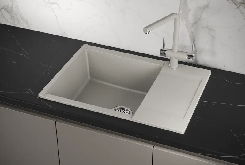 Мойка для кухни Granula Estetica 7003 базальт, 70х50 см, прямоугольная