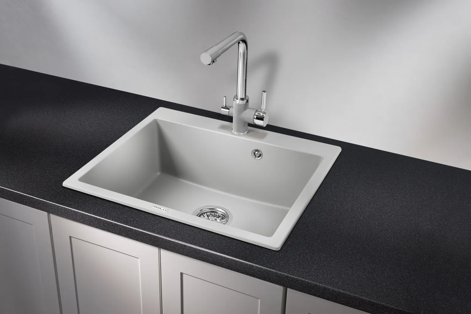 Мойка для кухни Granula 6001 сланец, 60х52 см, квадратная