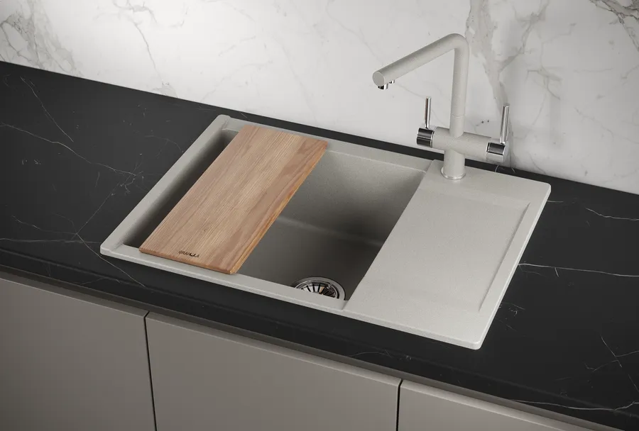 Мойка для кухни Granula Estetica 7003 базальт, 70х50 см, прямоугольная
