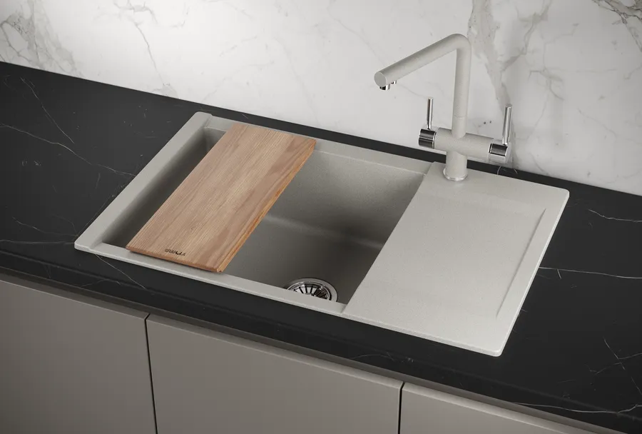 Мойка для кухни Granula Estetica 7807 базальт, 78х50 см, прямоугольная