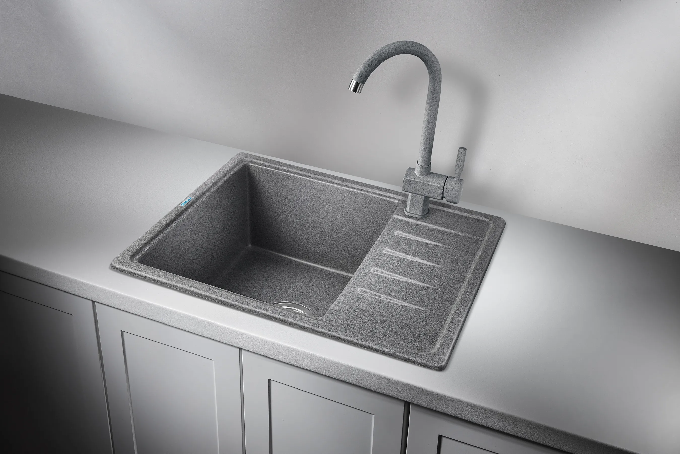 Мойка для кухни Granula Standart 5803 графит, 58х50 см, прямоугольная