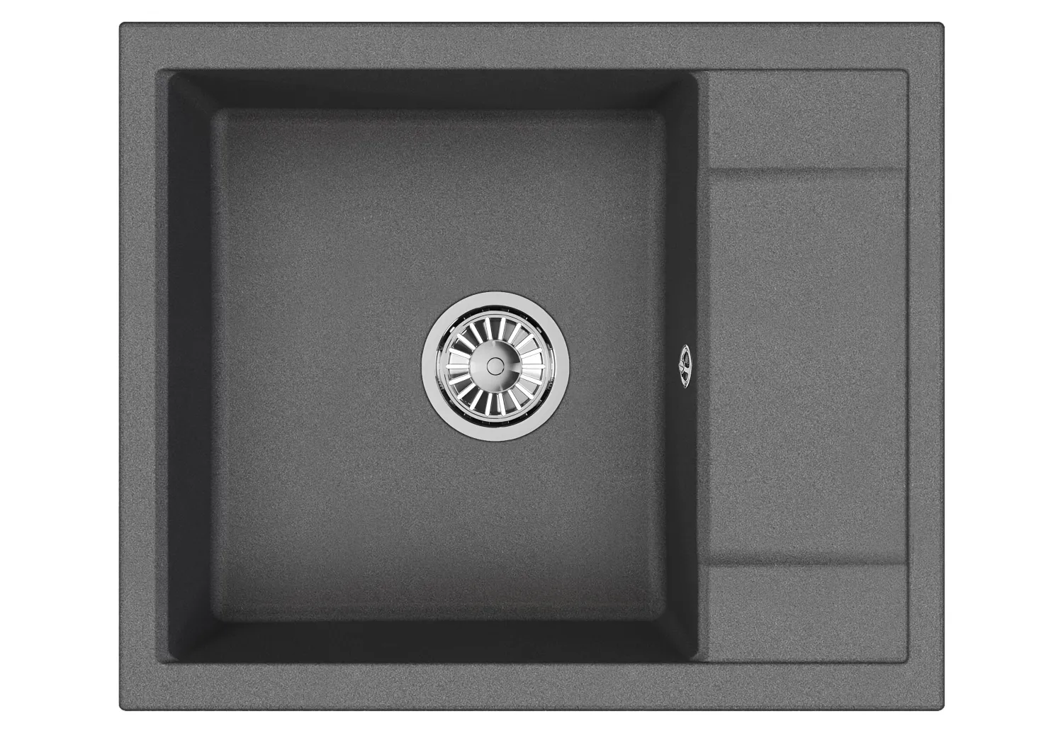 Мойка для кухни Granula 6002 графит, 60х50 см, прямоугольная