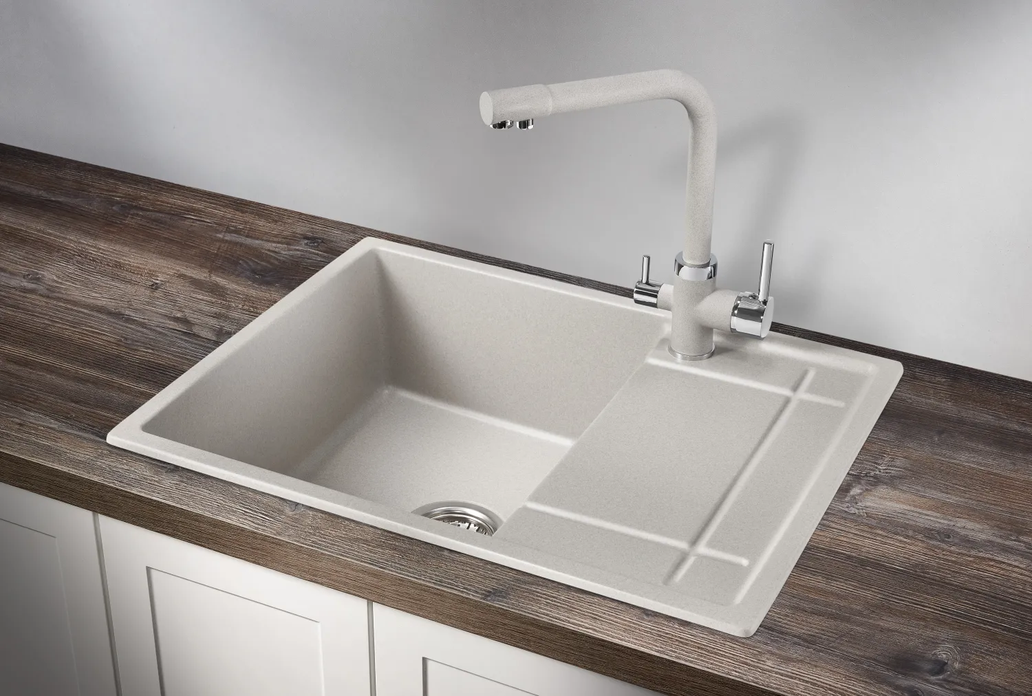 Мойка для кухни Granula 6501 базальт, 65,5х50 см, прямоугольная