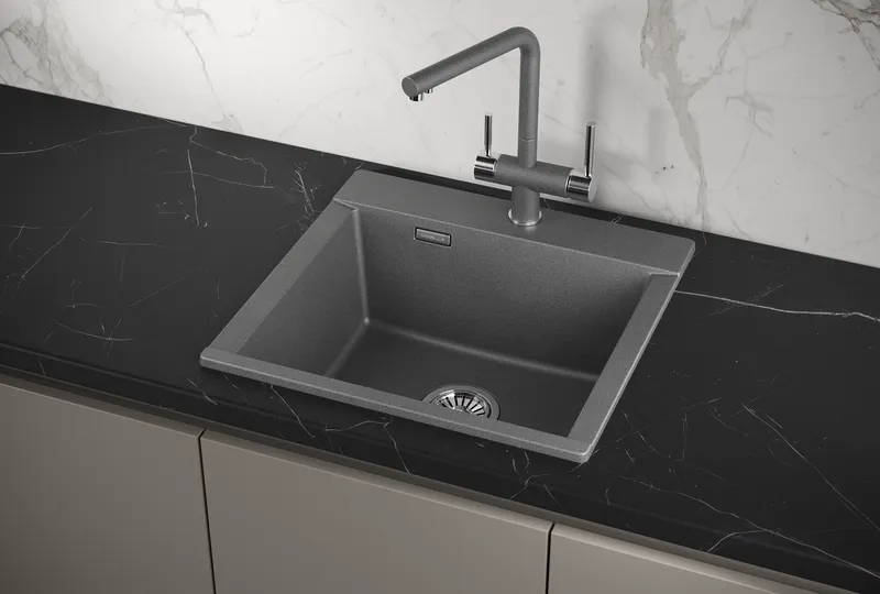 Мойка для кухни Granula Estetica 5201 графит, 52х50 см, прямоугольная