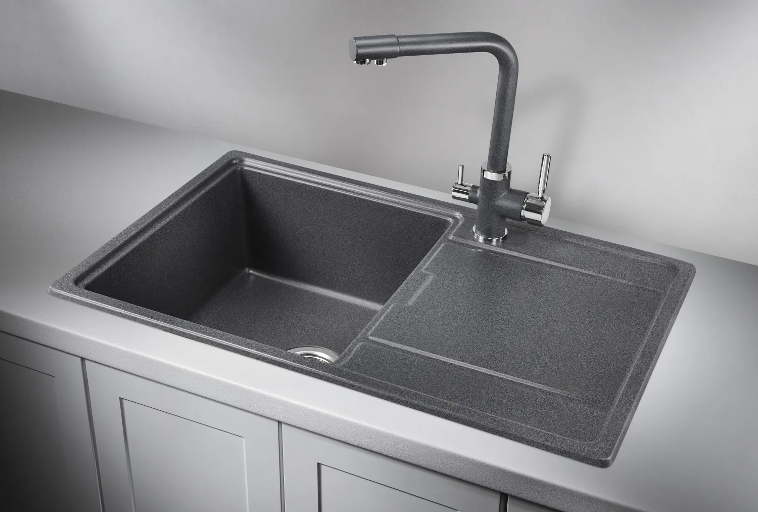 Мойка для кухни Granula 7804 графит, 78х50 см, прямоугольная