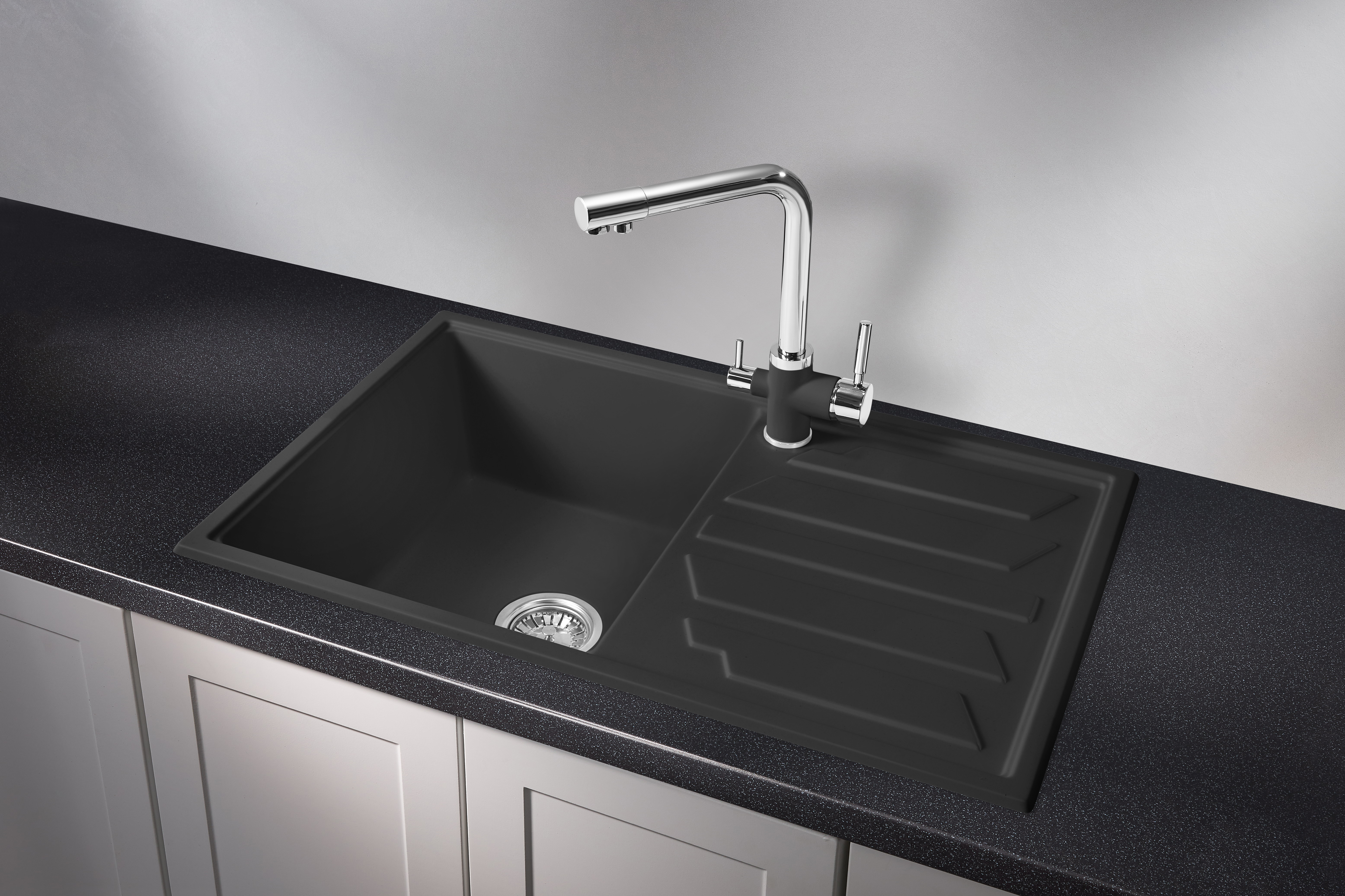 8002, ТУРМАЛИН, кухонная мойка, кварц