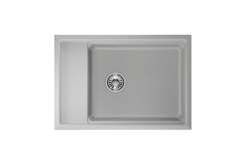 KS-7305, АРКТИК (БЕЛЫЙ), кухонная мойка, кварц