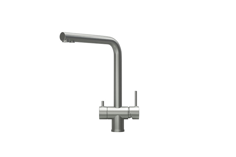 KS-7011, МАТОВАЯ СТАЛЬ, СМЕСИТЕЛЬ КУХОННЫЙ KITCHEN SPACE